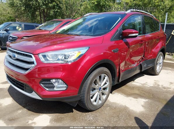 1FMCU9J91HUE95229 2017 FORD ESCAPE Burgundy წინა მარცხენა ხედი სამი მეოთხედიდან