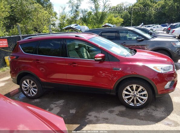 1FMCU9J91HUE95229 2017 FORD ESCAPE Burgundy უკანა სალონის ხედი