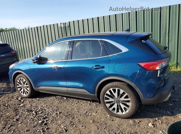 1FMCU9J91LUA48618 2020 FORD ESCAPE Синий Задняя левая четверть