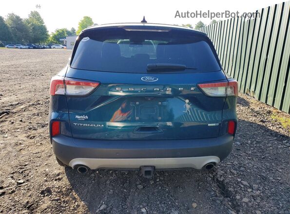 1FMCU9J91LUA48618 2020 FORD ESCAPE Синий Вид сзади
