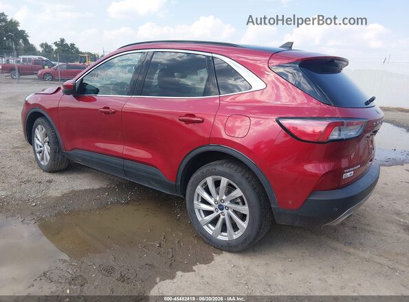 1FMCU9J91MUB36022 2021 FORD ESCAPE Red Rear left
