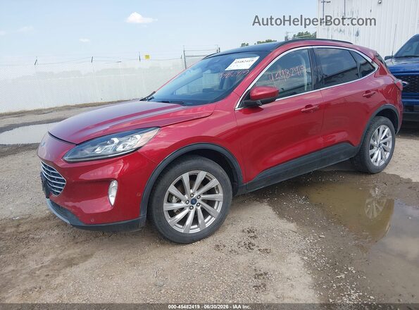 1FMCU9J91MUB36022 2021 FORD ESCAPE Red Front left