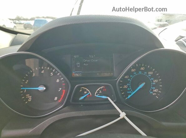 1FMCU9J92GUB80163 2016 FORD ESCAPE Gray Widok zestawu wskaźników