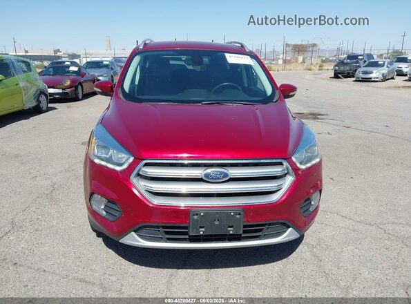 1FMCU9J92HUC95556 2017 FORD ESCAPE Red ხელსაწყოთა პანელის ხედი