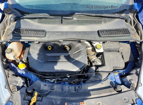 1FMCU9J93HUD74587 2017 FORD ESCAPE Blue Rear interior view