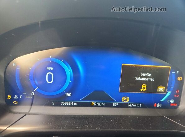 1FMCU9J93LUB17972 2020 FORD ESCAPE Black Widok zestawu wskaźników