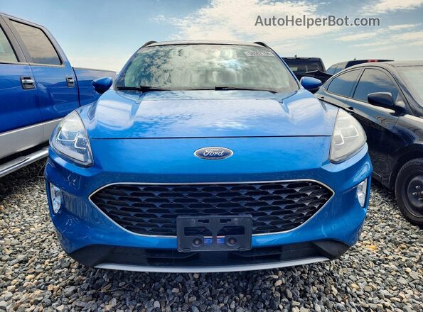 1FMCU9J93LUC18672 2020 FORD ESCAPE Blue Front view