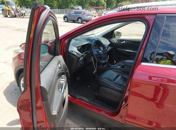 1FMCU9J94JUD58601 2018 FORD ESCAPE Red Widok wnętrza z przodu