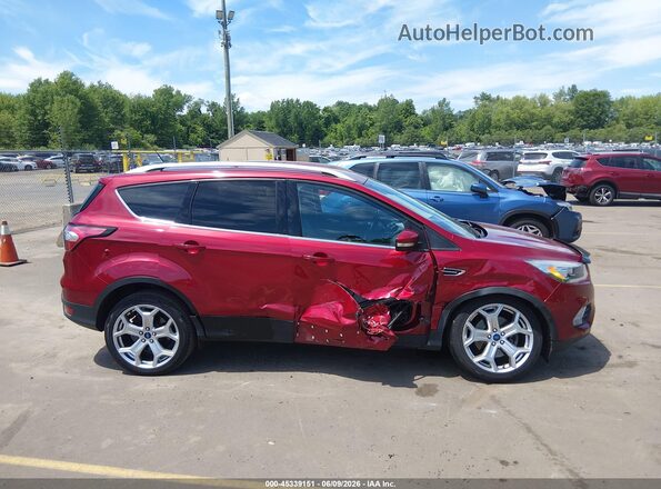1FMCU9J94JUD58601 2018 FORD ESCAPE Red Widok wnętrza z tyłu