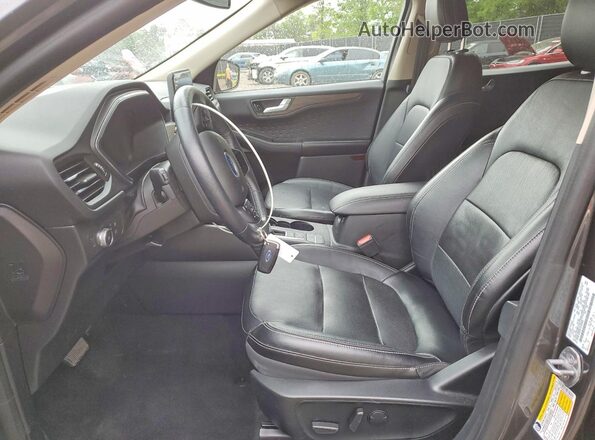1FMCU9J94LUC64396 2020 FORD ESCAPE Gray Widok wnętrza z przodu