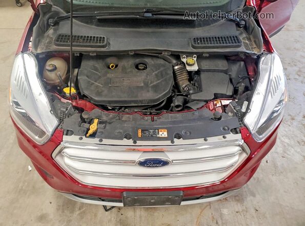 1FMCU9J95JUD21573 2018 FORD ESCAPE Красный Вид подкапотного пространства