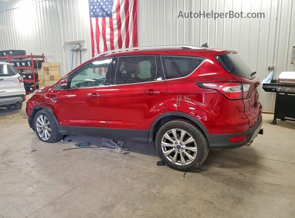 1FMCU9J95JUD21573 2018 FORD ESCAPE Красный Задняя левая четверть