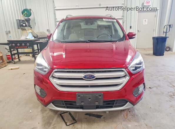 1FMCU9J95JUD21573 2018 FORD ESCAPE Красный Вид спереди