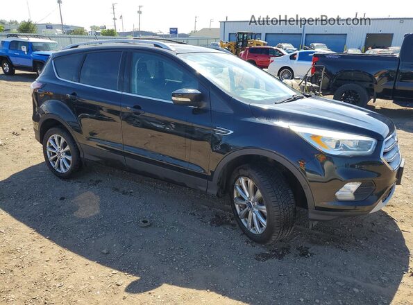 1FMCU9J96JUA46439 2018 FORD ESCAPE Black Przód prawy