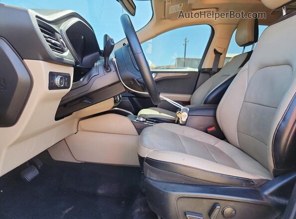 1FMCU9J96LUB01684 2020 FORD ESCAPE White Widok wnętrza z przodu