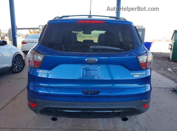 1FMCU9J99HUA64475 2017 FORD ESCAPE Blue Rear view
