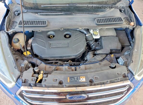 1FMCU9J99HUA64475 2017 FORD ESCAPE Blue Engine compartment view