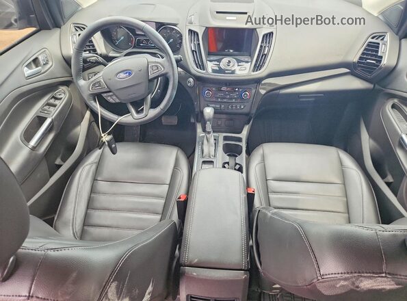 1FMCU9J99HUD36278 2017 FORD ESCAPE Black წინა პანელის ხედი