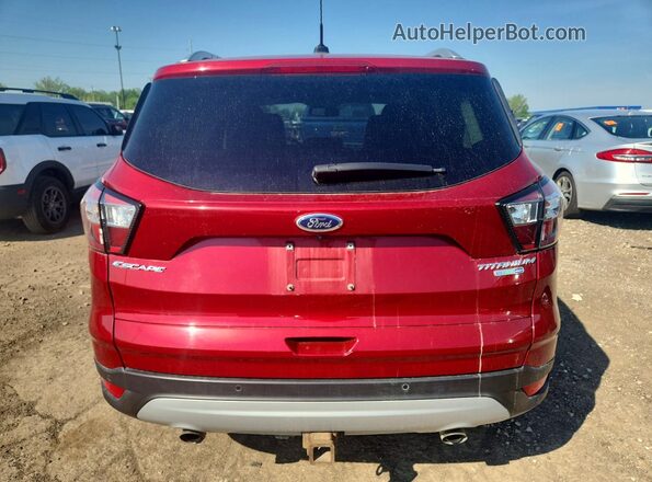 1FMCU9J9XHUE90899 2017 FORD ESCAPE Red Widok z tyłu