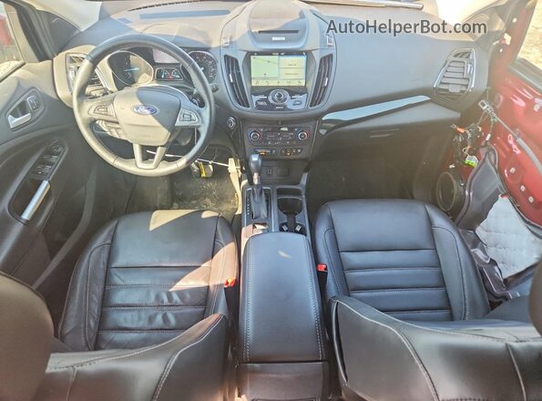 1FMCU9J9XHUE90899 2017 FORD ESCAPE Red Widok deski rozdzielczej