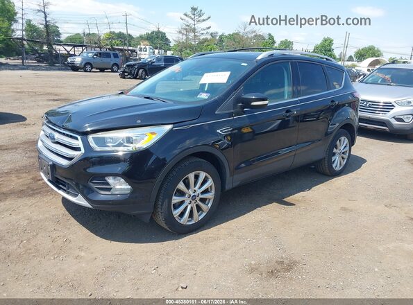 1FMCU9JD1HUD63477 2017 FORD ESCAPE Black Przód lewy