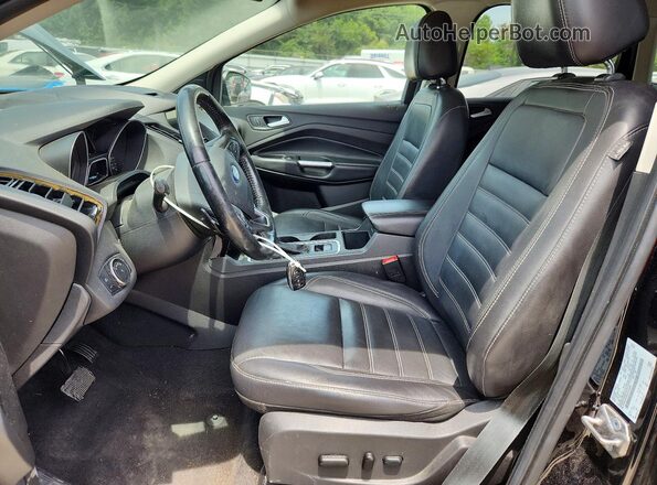 1FMCU9JD4HUC44449 2017 FORD ESCAPE Black Front interior view