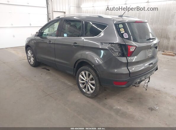 1FMCU9JD5HUB23669 2017 FORD ESCAPE Gray Trasero izquierdo