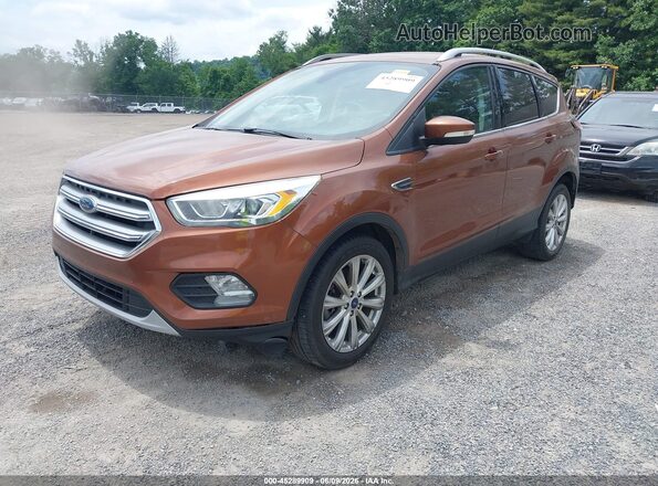 1FMCU9JD5HUE32252 2017 FORD ESCAPE Orange Vista tres cuartos delantera izquierda