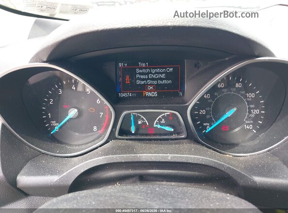 1FMCU9JD5HUE76042 2017 FORD ESCAPE Gold Widok tylnych siedzeń