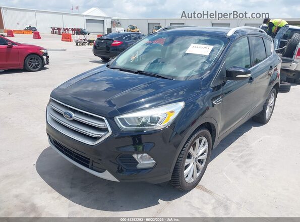 1FMCU9JD7HUA59229 2017 FORD ESCAPE Black Առջևի ձախ երեք քառորդ տեսարան