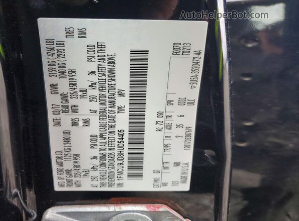 1FMCU9JD8HUD54405 2017 FORD ESCAPE Black Շարժիչի բաժամունքի տեսք