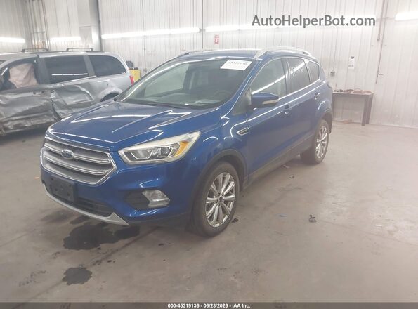 1FMCU9JDXHUE73511 2017 FORD ESCAPE Blue Przód lewy