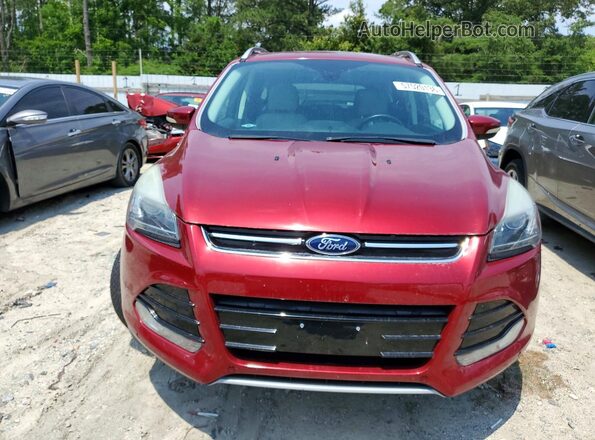 1FMCU9JX7GUC85568 2016 FORD ESCAPE Red Widok z przodu