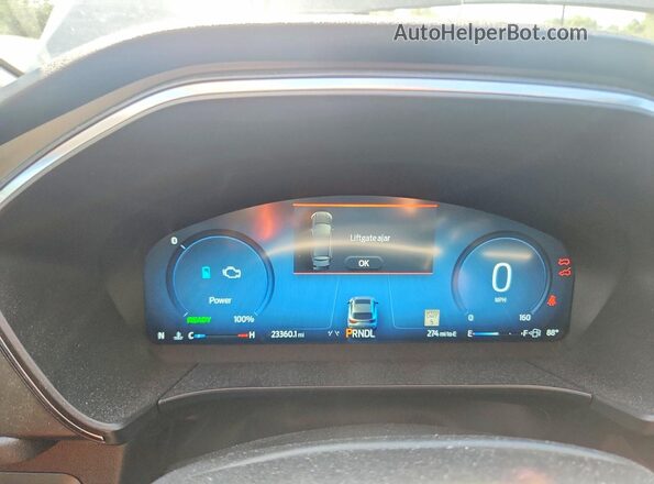 1FMCU9JZXRUA51624 2024 FORD ESCAPE Blue Vista del cuadro de instrumentos