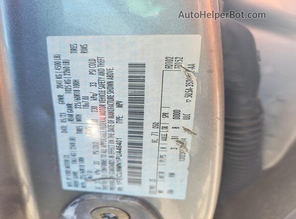 1FMCU9MN1PUA46401 2023 FORD ESCAPE Silver Вид наклейки з VIN-кодом