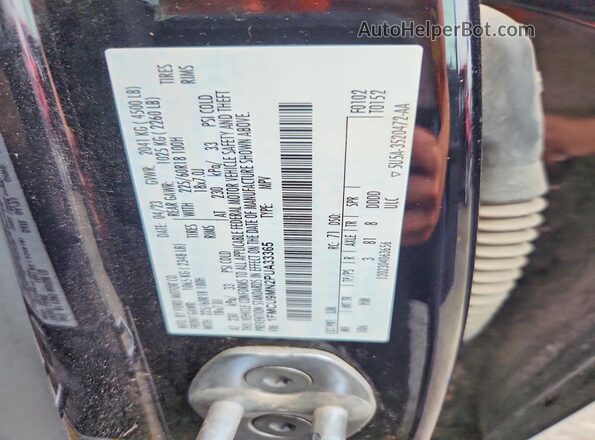 1FMCU9MN2PUA33365 2023 FORD ESCAPE Black VIN կոդի պիտակի տեսք