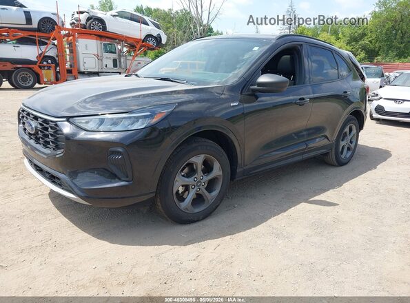 1FMCU9MN2RUB34781 2024 FORD ESCAPE Black წინა მარცხენა ხედი სამი მეოთხედიდან