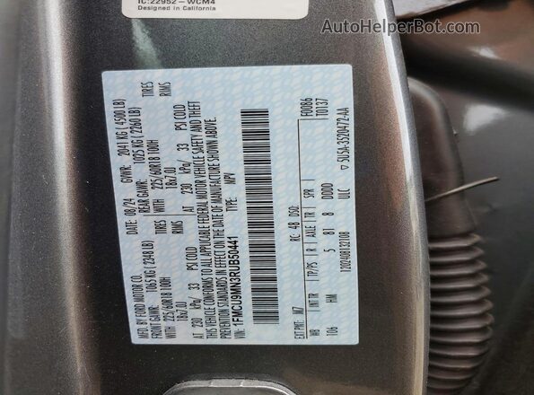 1FMCU9MN3RUB50441 2024 FORD ESCAPE Серый Вид подкапотного пространства