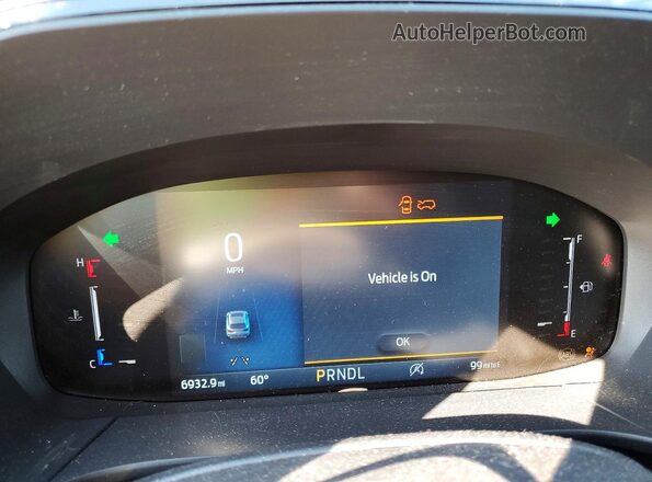 1FMCU9MN5SUA80415 2025 FORD ESCAPE Red Instrument cluster view