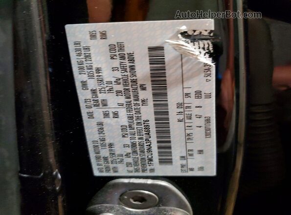 1FMCU9NA3PUA68976 2023 FORD ESCAPE Black VIN კოდის სტიკერის ხედი