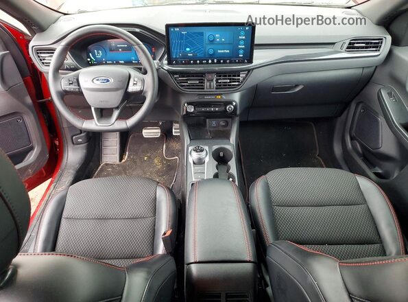 1FMCU9NA4PUB13083 2023 FORD ESCAPE Red წინა პანელის ხედი