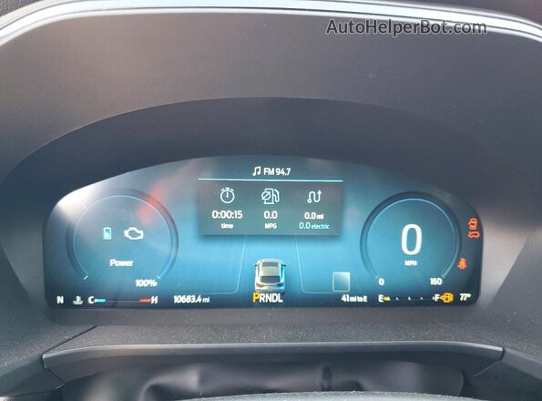 1FMCU9NZ4SUB61536 2025 FORD ESCAPE Красный Вид щитка приборов