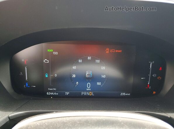 1FMCU9NZ6SUB15223 2025 FORD ESCAPE Gray Սարքավորումների վահանակի տեսք