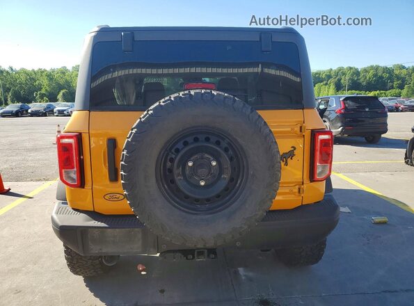 1FMDE5AP0NLB55371 2022 FORD BRONCO Yellow Widok z tyłu