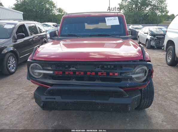 1FMDE5BH7MLB06657 2021 FORD BRONCO Red Widok zestawu wskaźników
