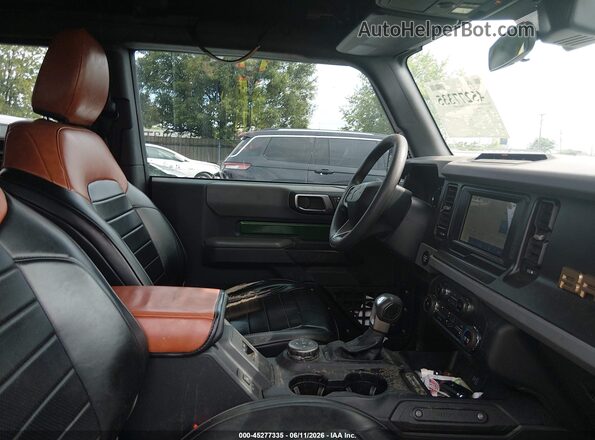 1FMDE5CH6NLB67384 2022 FORD BRONCO Green წინა სალონის ხედი
