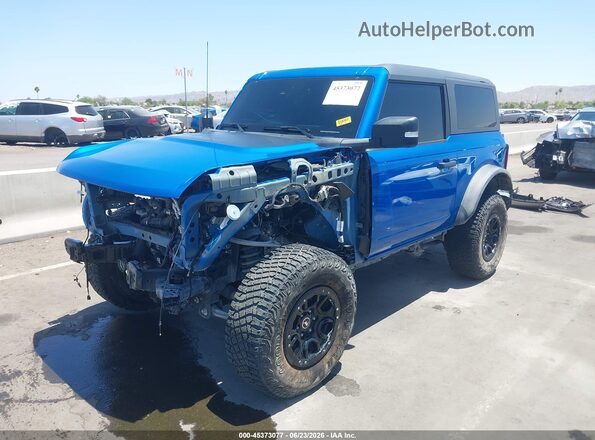 1FMDE5CP0PLB92808 2023 FORD BRONCO Синий Передняя левая четверть