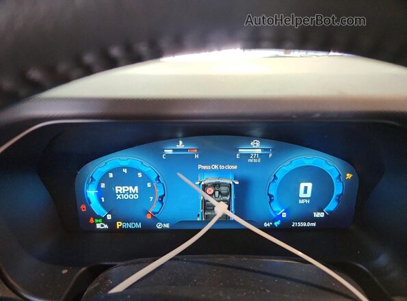 1FMDE7BH3SLA77795 2025 FORD BRONCO Black Instrument cluster view
