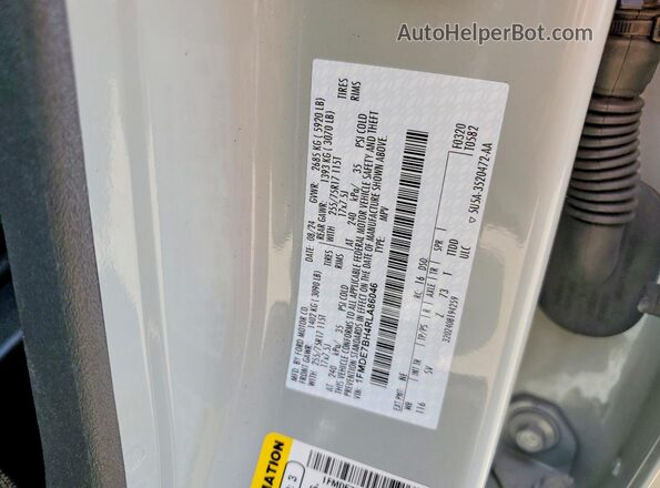 1FMDE7BH4RLA86046 2024 FORD BRONCO Gray VIN კოდის სტიკერის ხედი