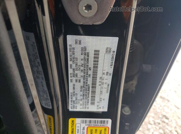 1FMDE7BH9SLB08077 2025 FORD BRONCO Black Սալոնի 360 աստիճան տեսք